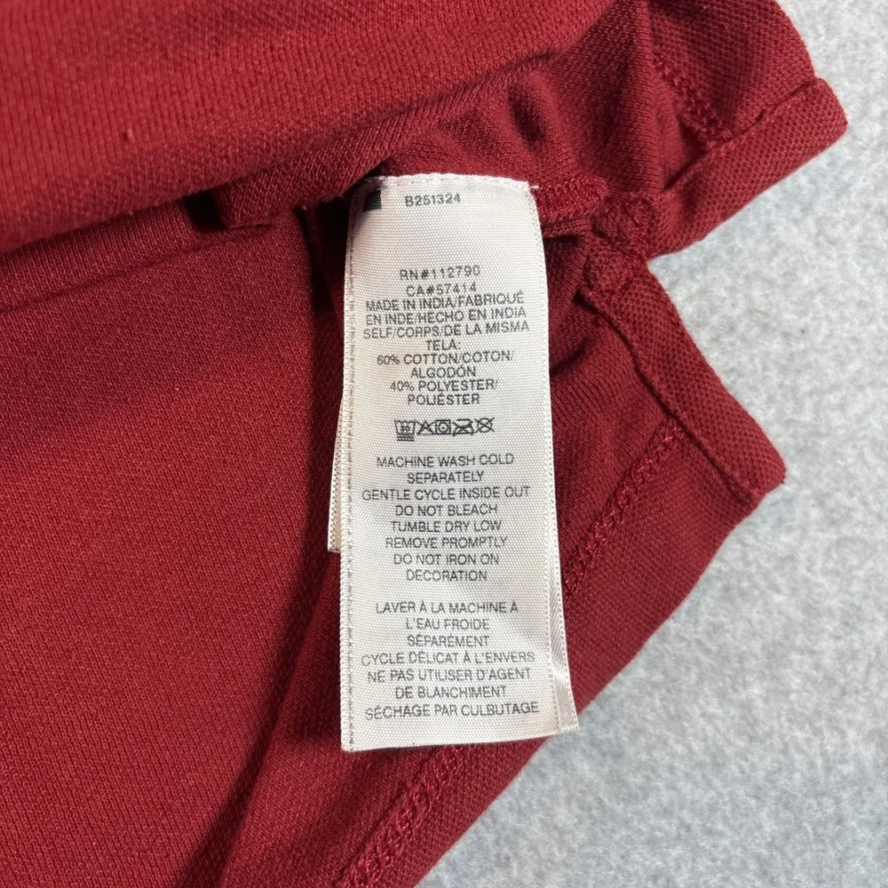 True Religion Men's Red Polo Shirt Short Sleeve‎ Sz L Fair Condition